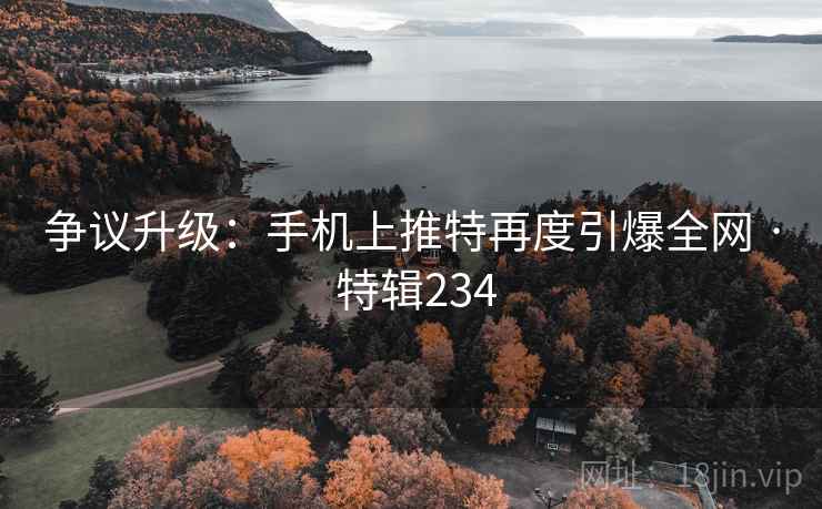 争议升级：手机上推特再度引爆全网 · 特辑234  第2张